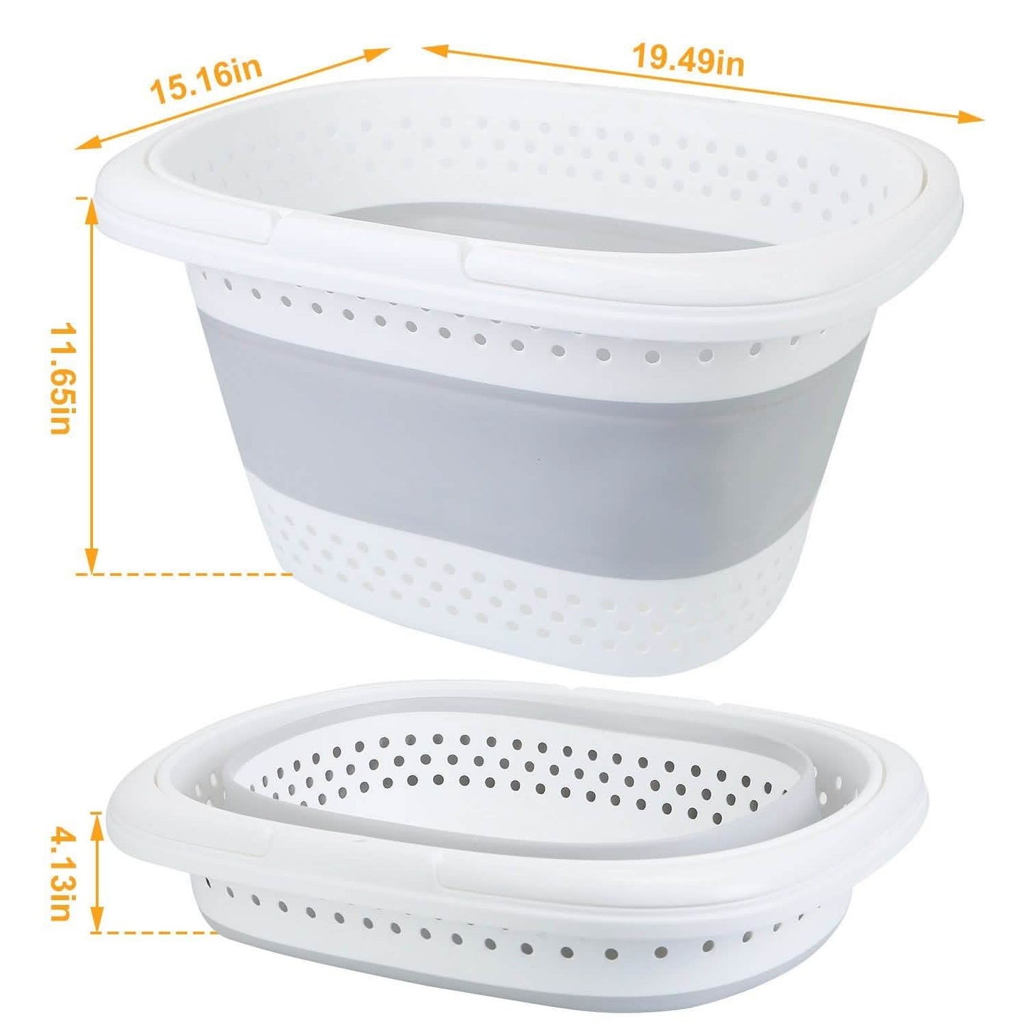 Collapsible Laundry Basket with Comfort Handle DailySale