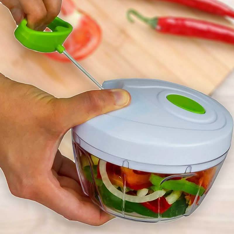 Compact & Powerful Hand Held Vegetable and Fruit Chopper and Slicer DailySale
