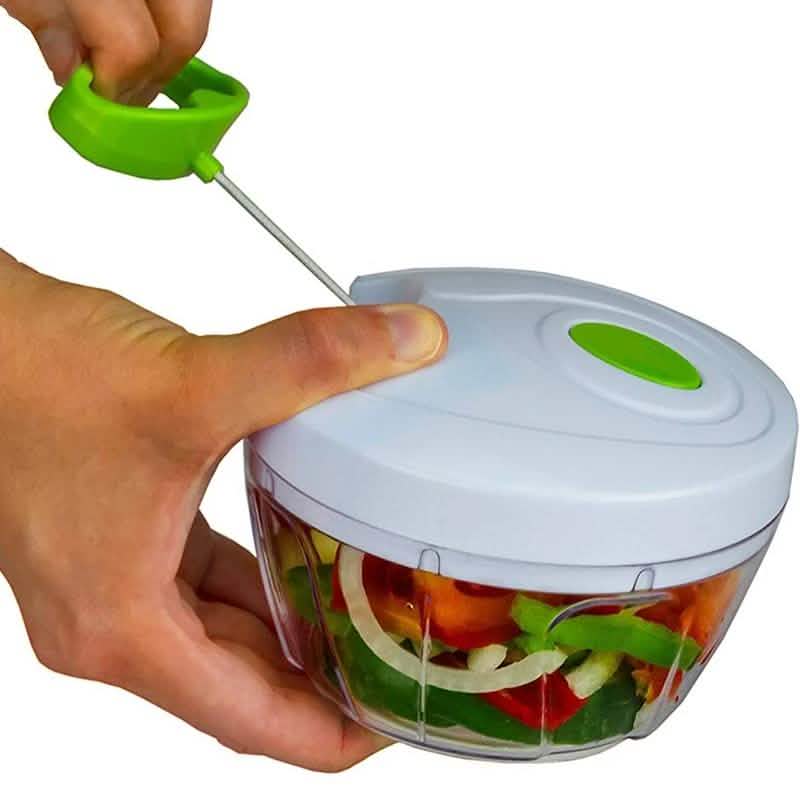 Compact & Powerful Hand Held Vegetable and Fruit Chopper and Slicer DailySale
