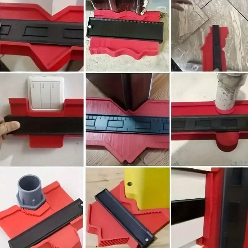 Contour Gauge Profile Tool Outline Measuring Plastic Ruler DailySale