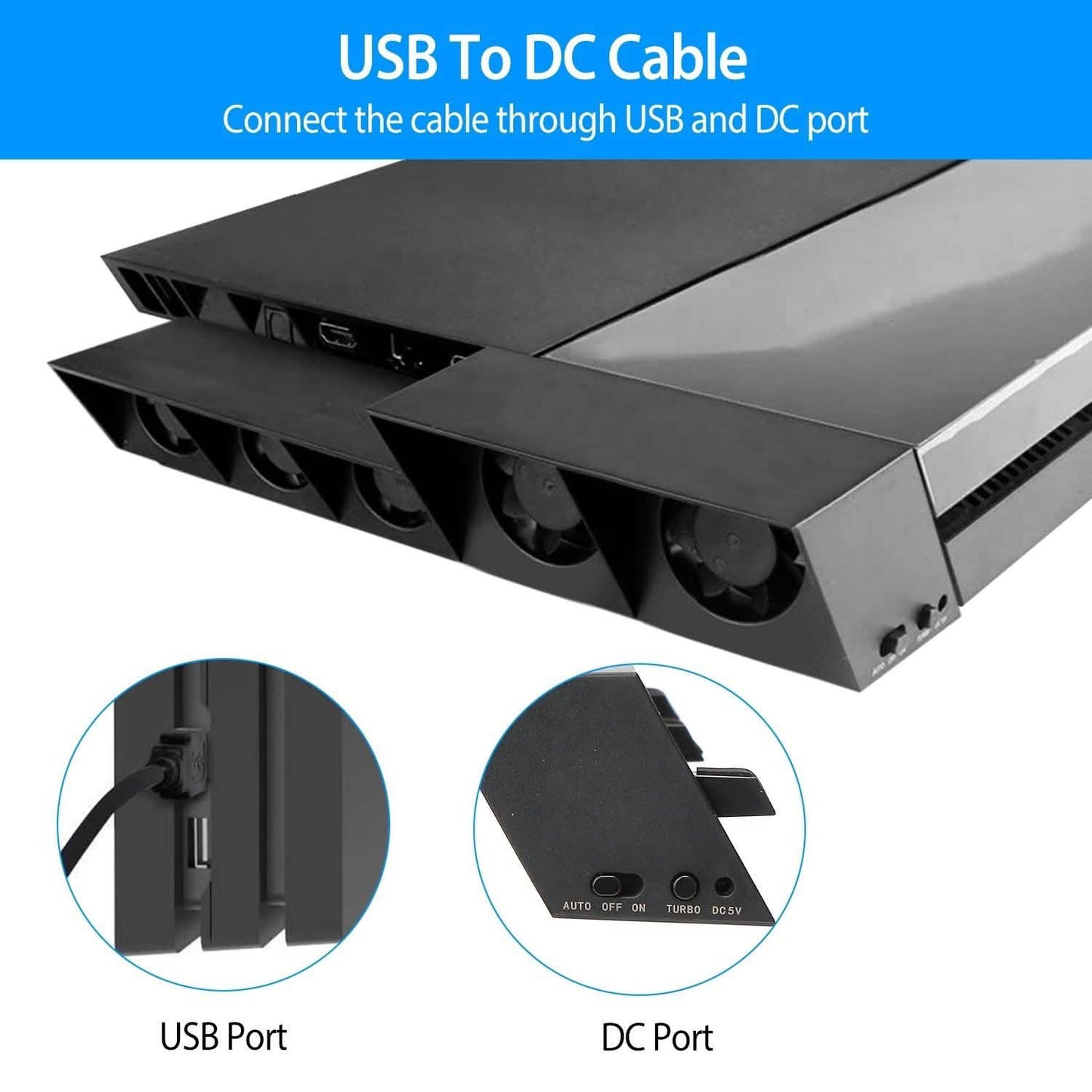 Cooling Fan Fit For PS4 Gaming Console DailySale