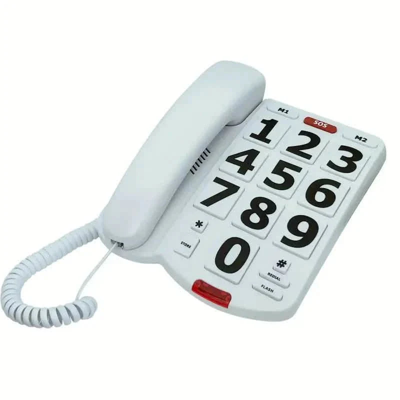 Corded Landline Telephone with Big Buttons for Seniors Home Phone DailySale