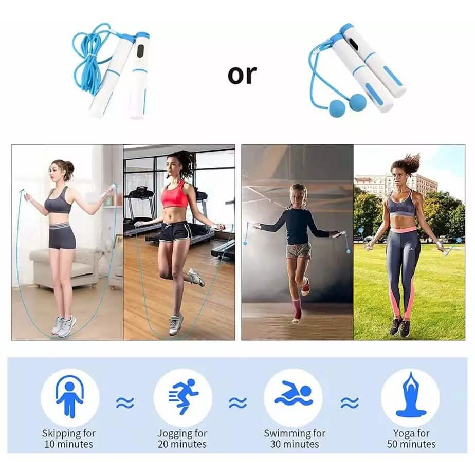 Cordless Weighted Jump Rope Digital Smart Skipping Jump Ropes with Counter DailySale