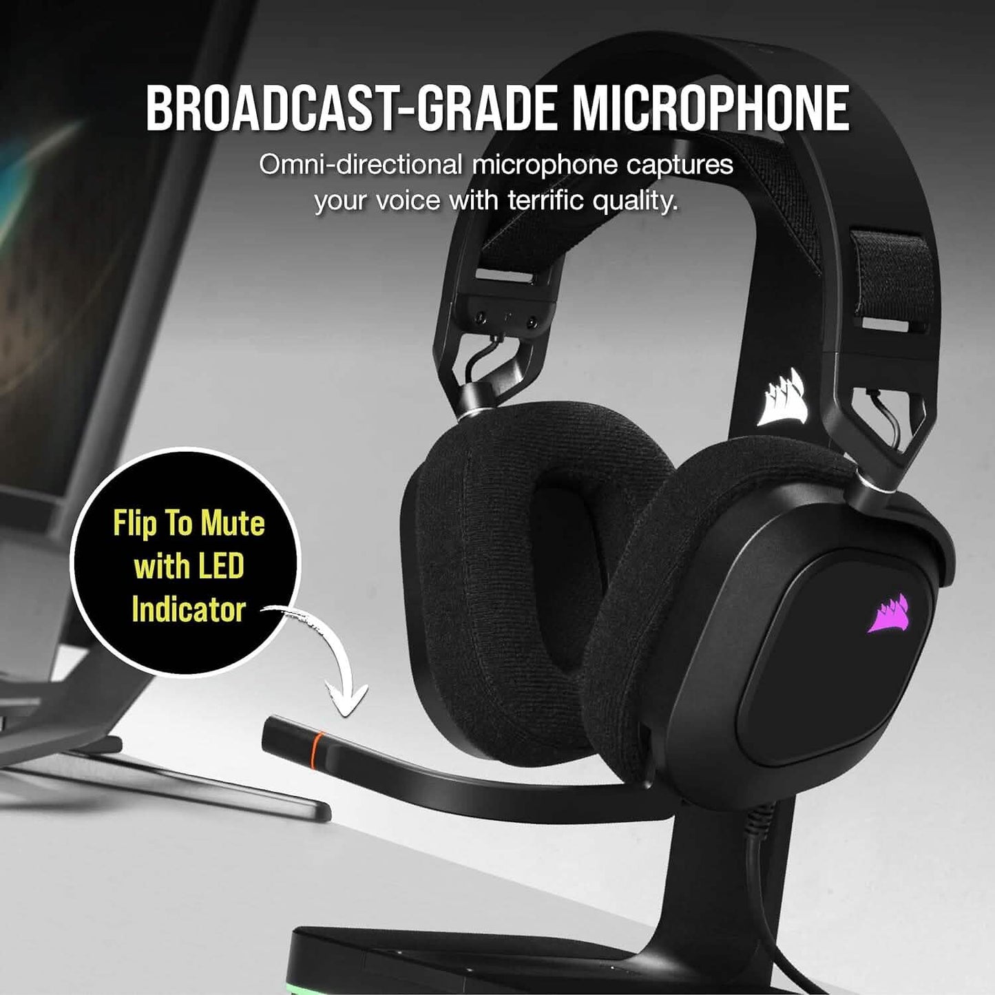 Corsair HS80 RGB USB Premium Gaming Headset (Refurbished) DailySale