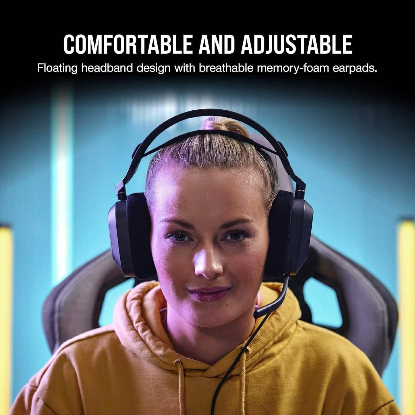 Corsair HS80 RGB USB Premium Gaming Headset (Refurbished) DailySale