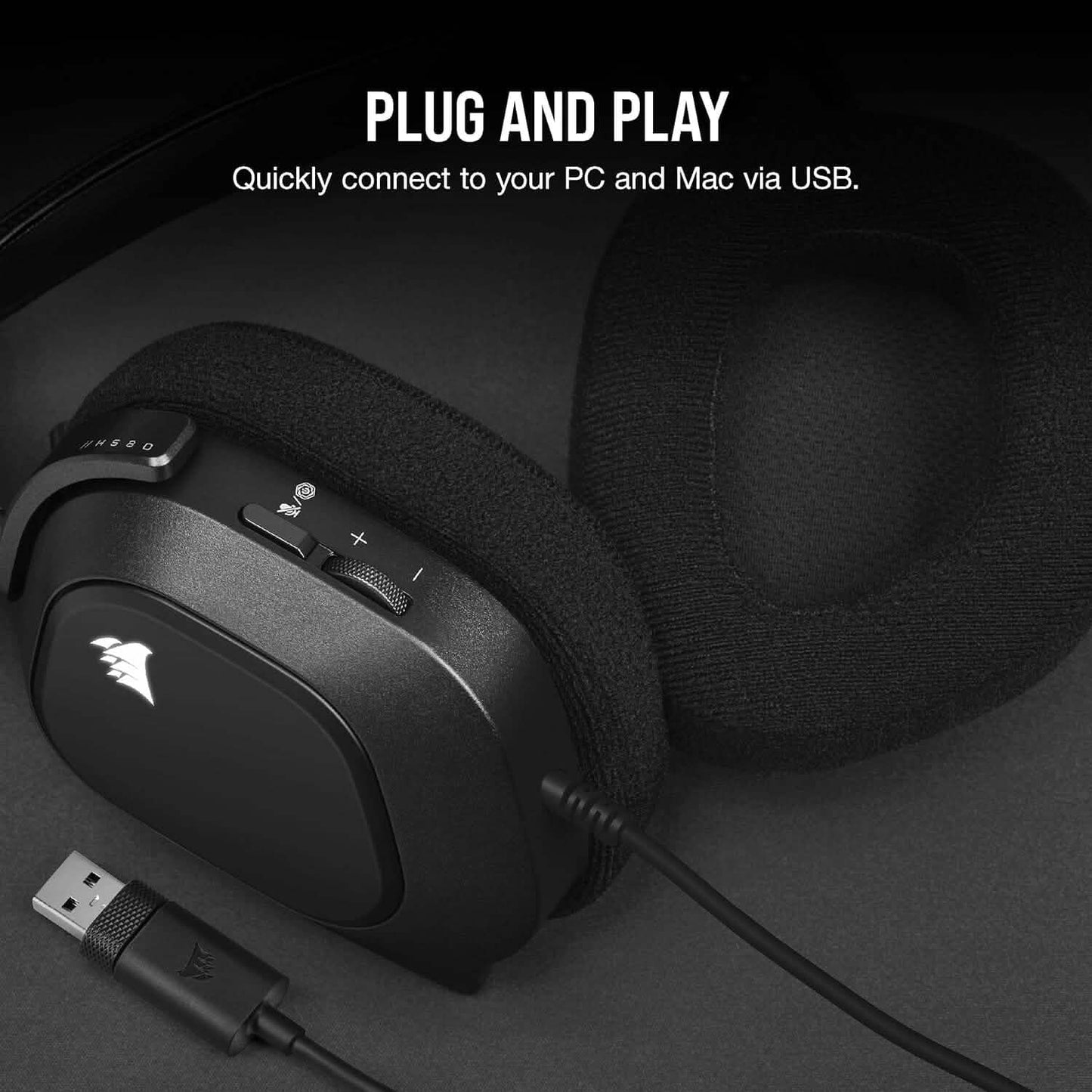 Corsair HS80 RGB USB Premium Gaming Headset (Refurbished) DailySale