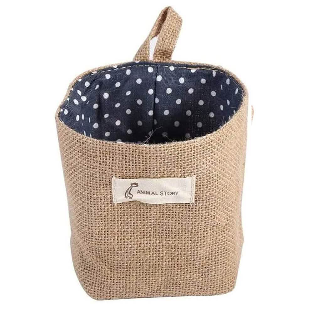 Cotton Linen Hanging Bag Home Gadget Storage Organizer DailySale
