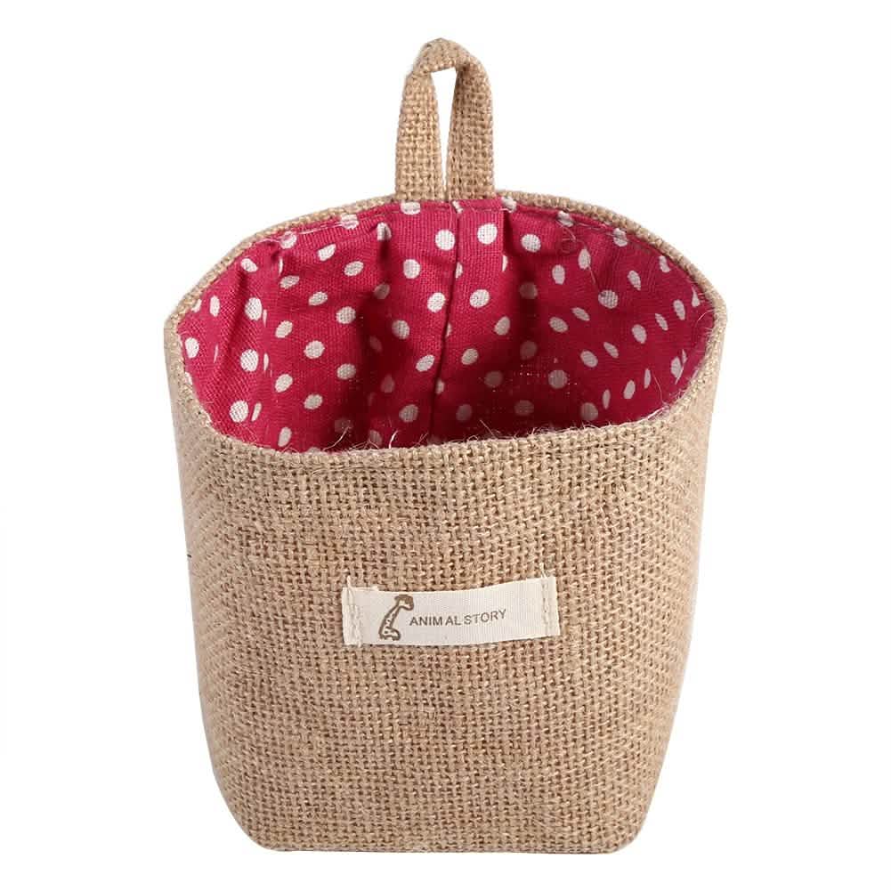 Cotton Linen Hanging Bag Home Gadget Storage Organizer DailySale