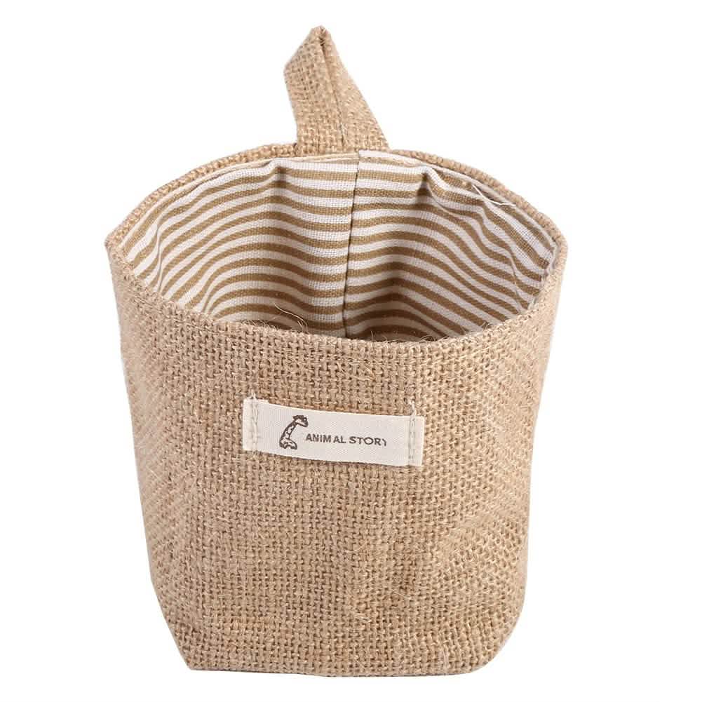 Cotton Linen Hanging Bag Home Gadget Storage Organizer DailySale