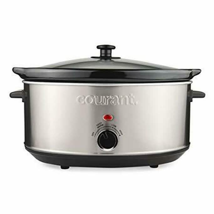 Courant Oval Slow Cooker Crock with Easy Options 7 Quart DailySale