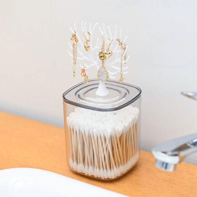 Creative Lovely Home Swab Box Acrylic With Cover DailySale