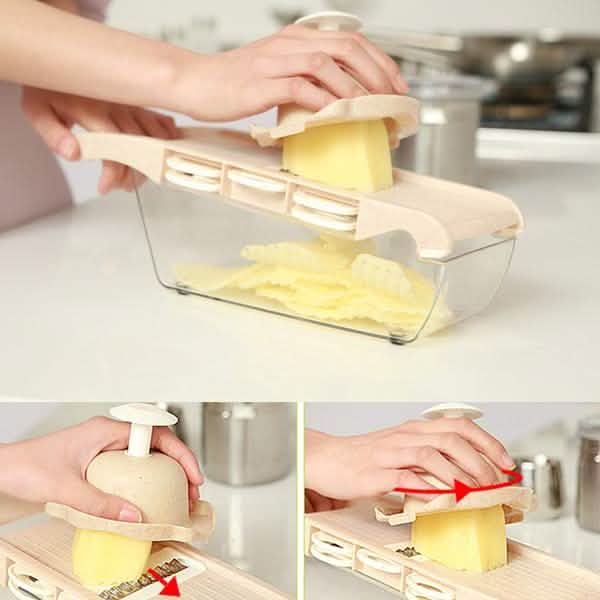 Creative Mandoline Slicer Vegetable Cutter with Stainless Steel Blade DailySale