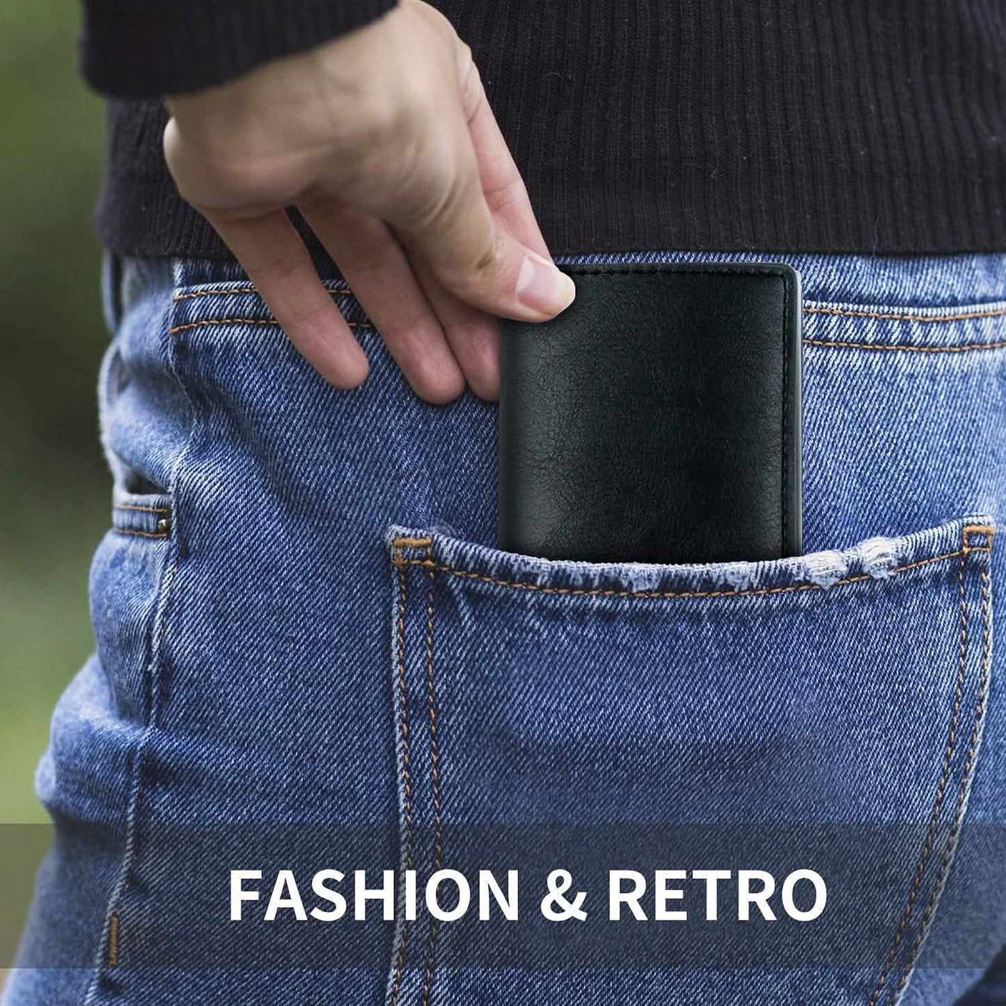 Credit Card Holder RFID Blocking Genuine Leather Vintage Aluminum Business Wallet DailySale