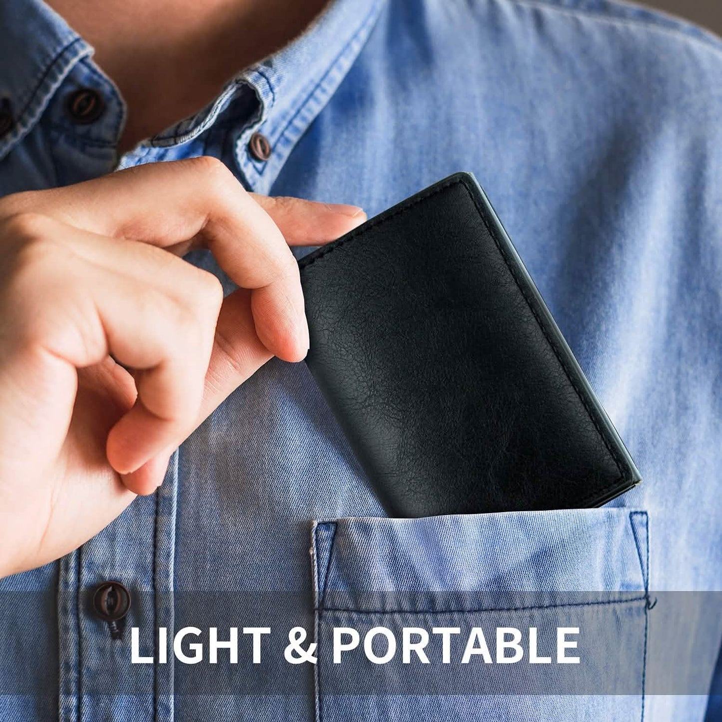 Credit Card Holder RFID Blocking Genuine Leather Vintage Aluminum Business Wallet DailySale