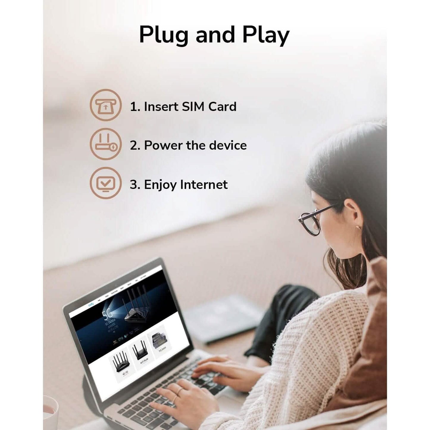 Cudy 4G LTE Cat 12 WiFi Router (Refurbished) DailySale