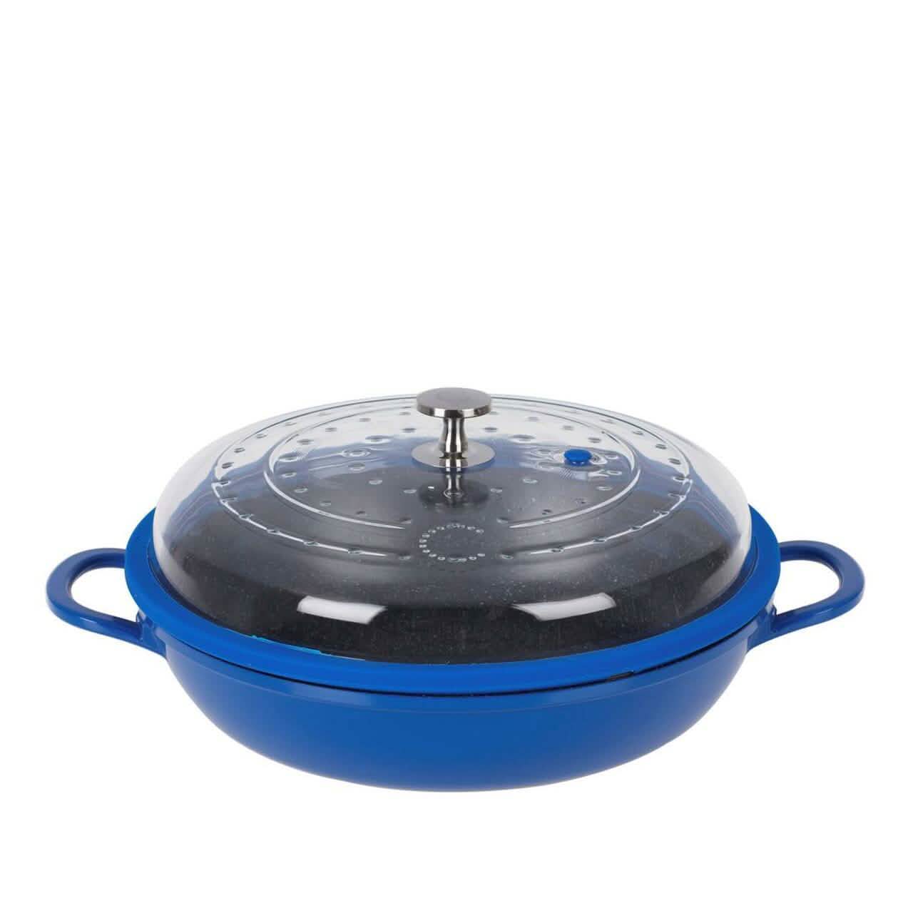 Curtis Stone 4-Quart Cast Aluminum Pan with Glass Lid (Refurbished) DailySale