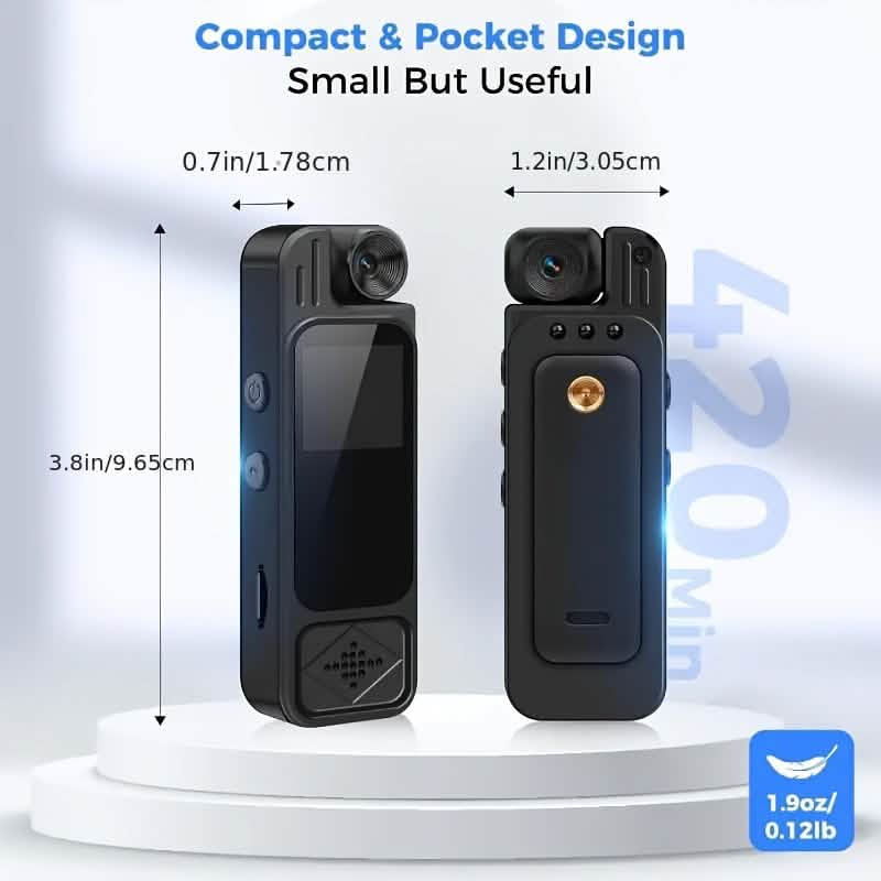 Premium Portable Body Camera Recorder – HD, SD Card Compatible DailySale