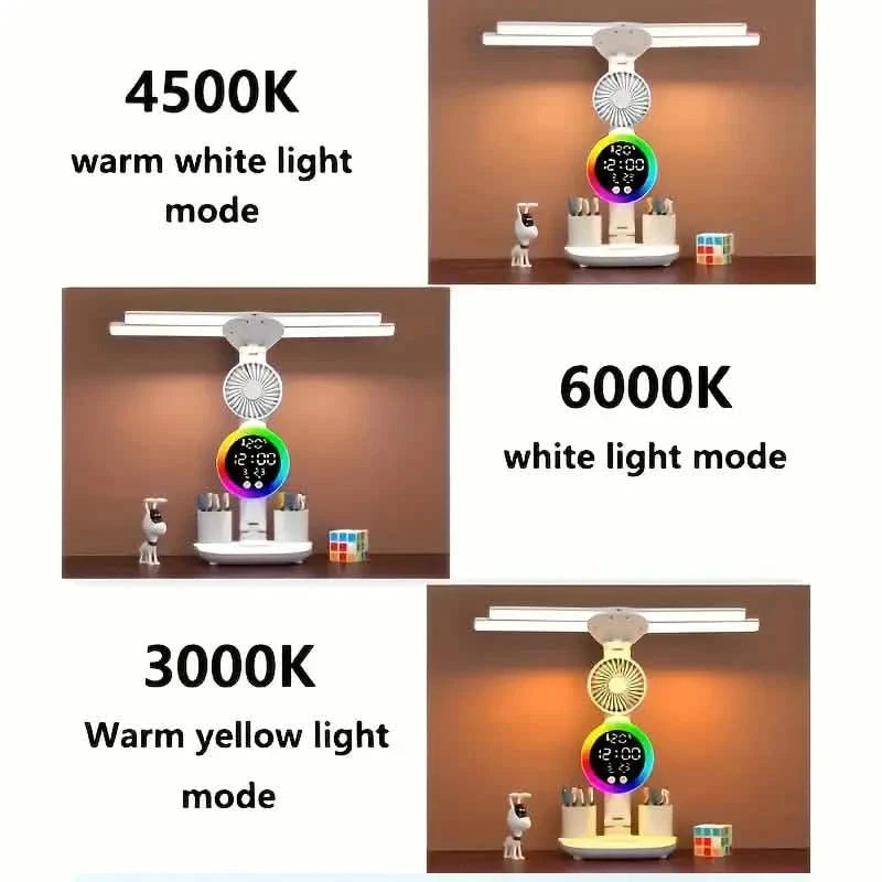 Smart Touch LED Desk Lamp – USB Powered, Dual Head, Dimmable, Color Changing DailySale