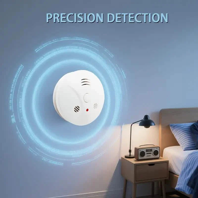 Smoke and Fire Detector Alarm – Portable Photoelectric Fire Alarm with Silence Button DailySale