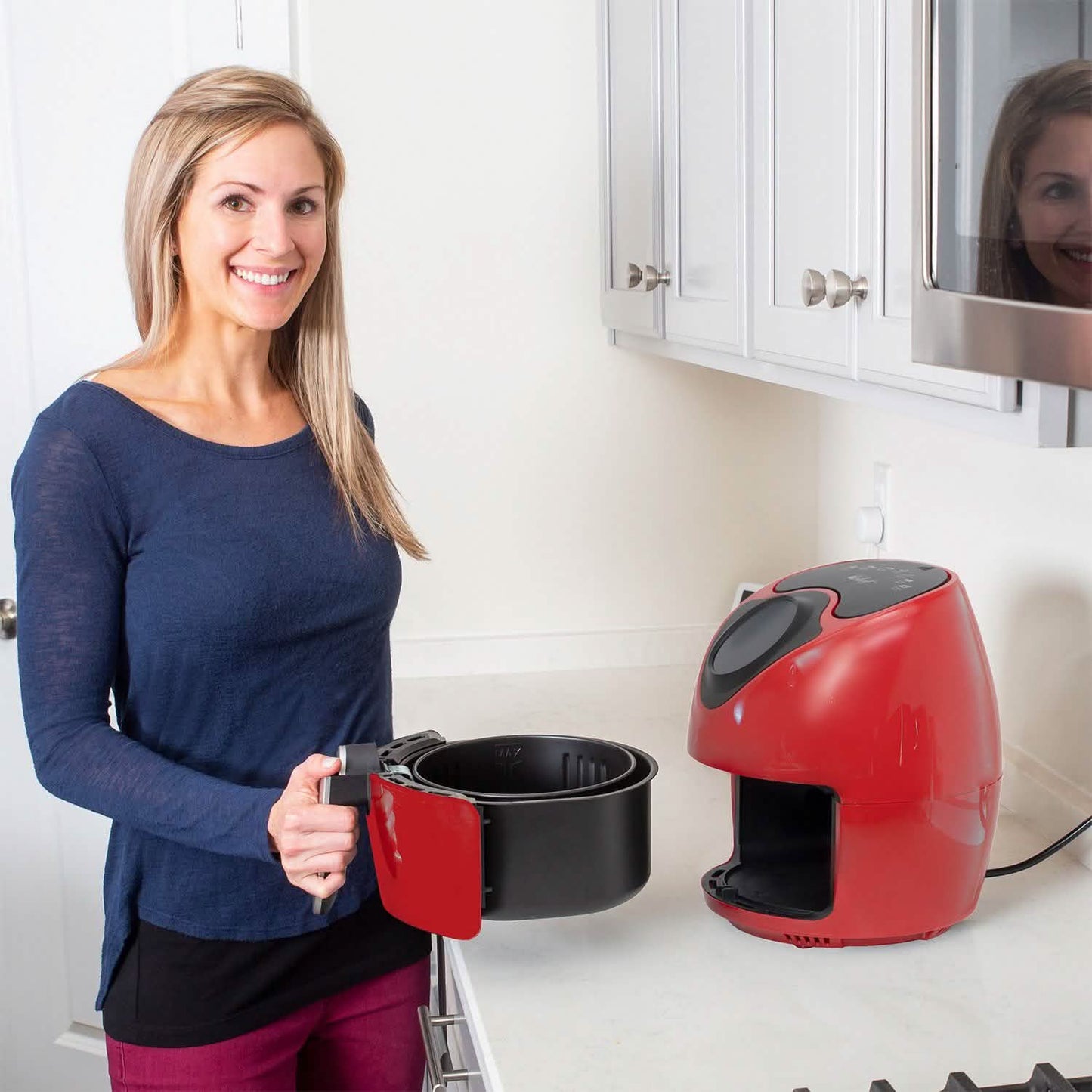 Deco Chef 3.7QT Electric Oil-Free Digital Air Fryer for Healthy Frying DailySale