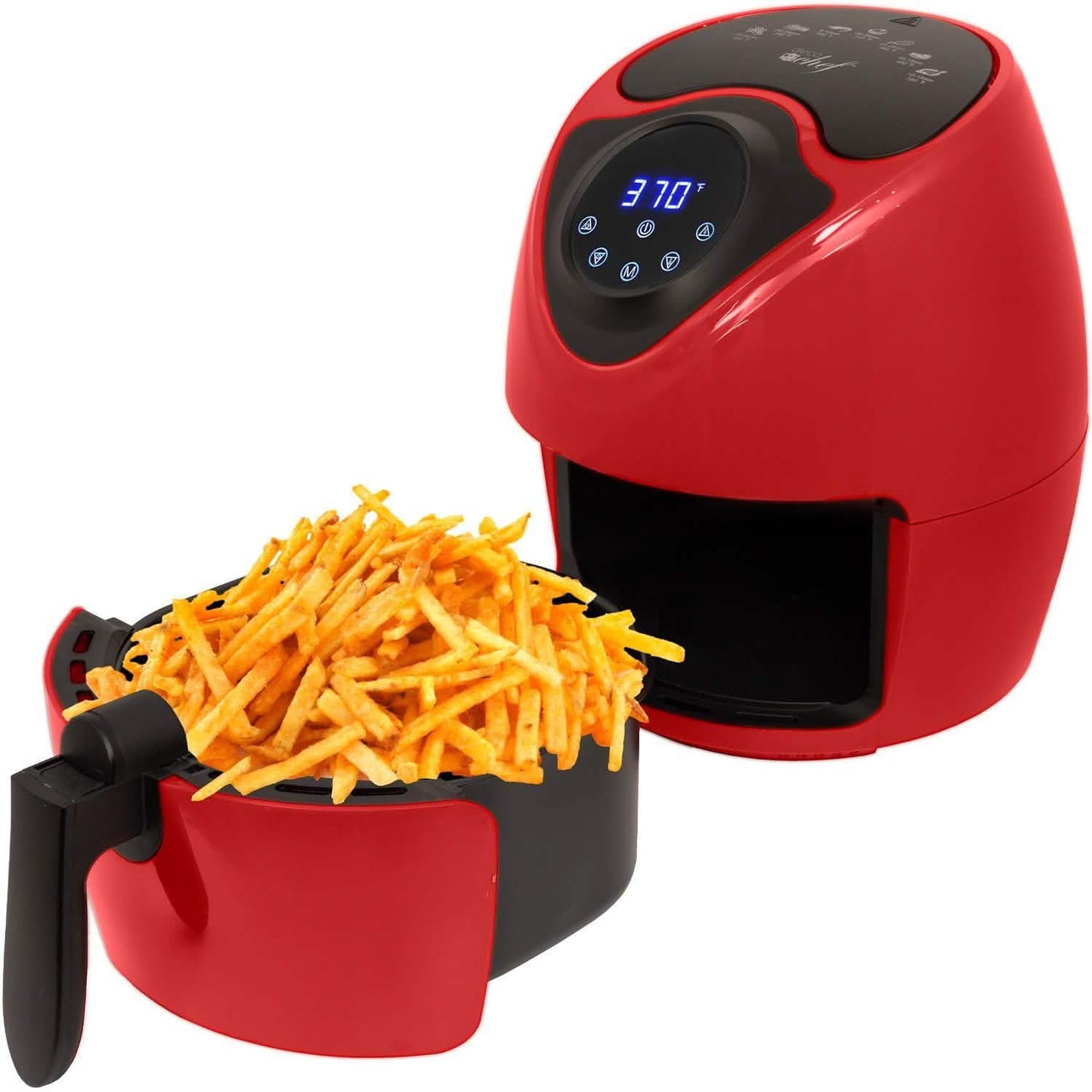 Deco Chef 3.7QT Electric Oil-Free Digital Air Fryer for Healthy Frying DailySale
