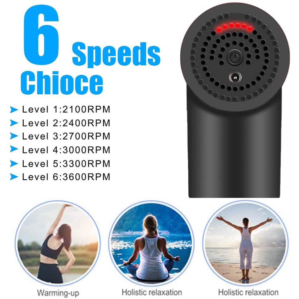 Deep Tissue Massage Gun with Interchangeable Heads DailySale