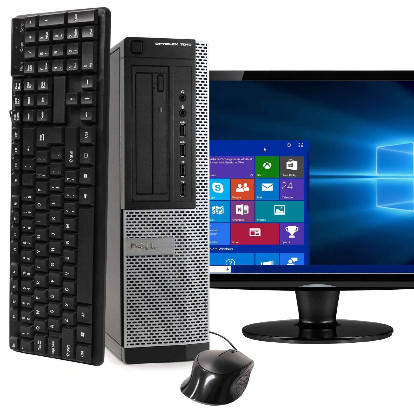 Dell OptiPlex 7010 Desktop Computer PC with 19" Monitor and Windows 10 (Refurbished) DailySale