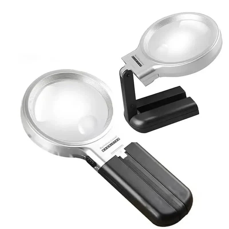 Desktop Handheld Magnifier Two-way Magnifying Mirror Foldable DailySale