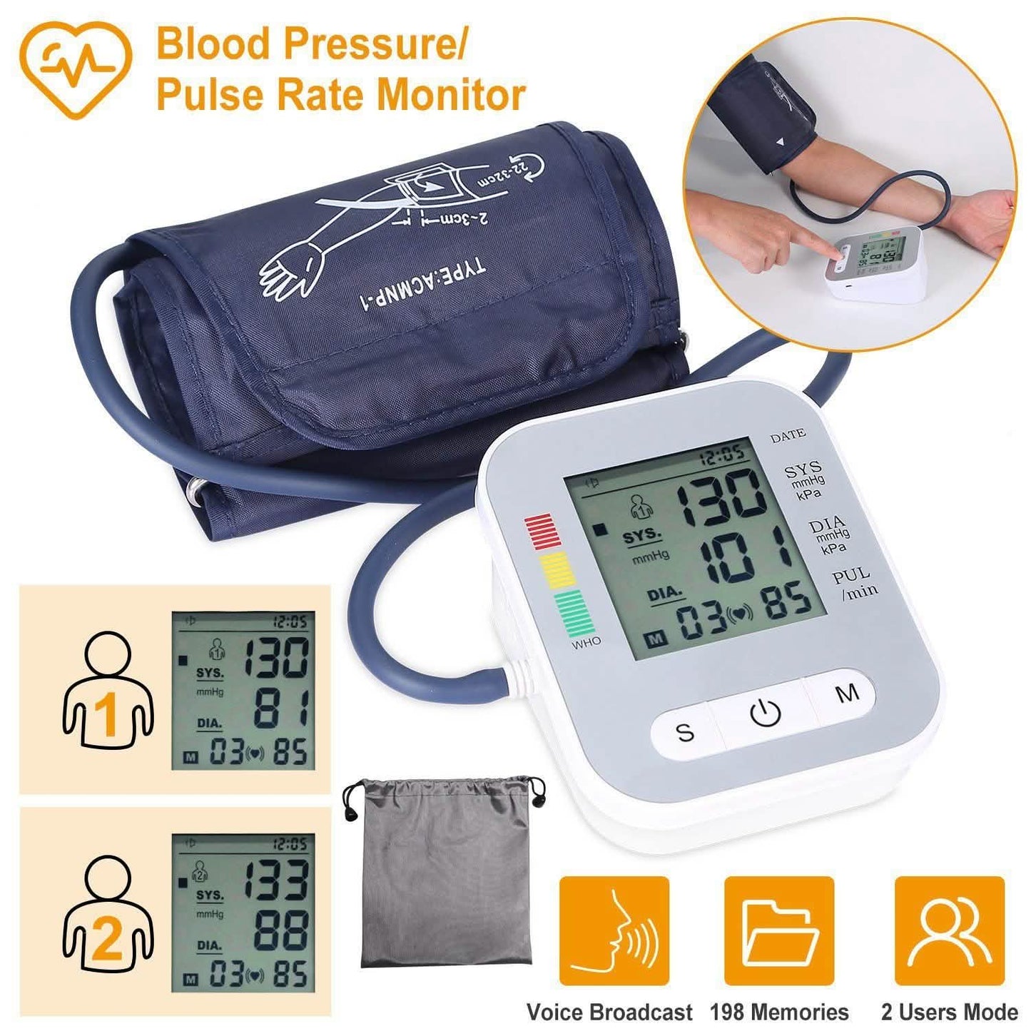 Digital Arm Blood Pressure Monitor DailySale