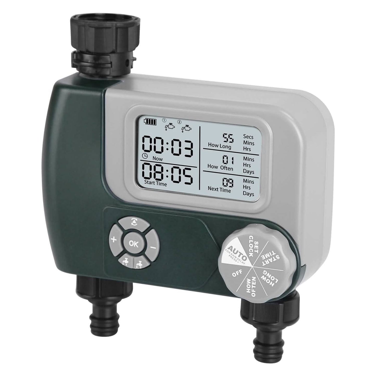 Digital Programmable Sprinkler Timer with 2 Outlet Zones DailySale