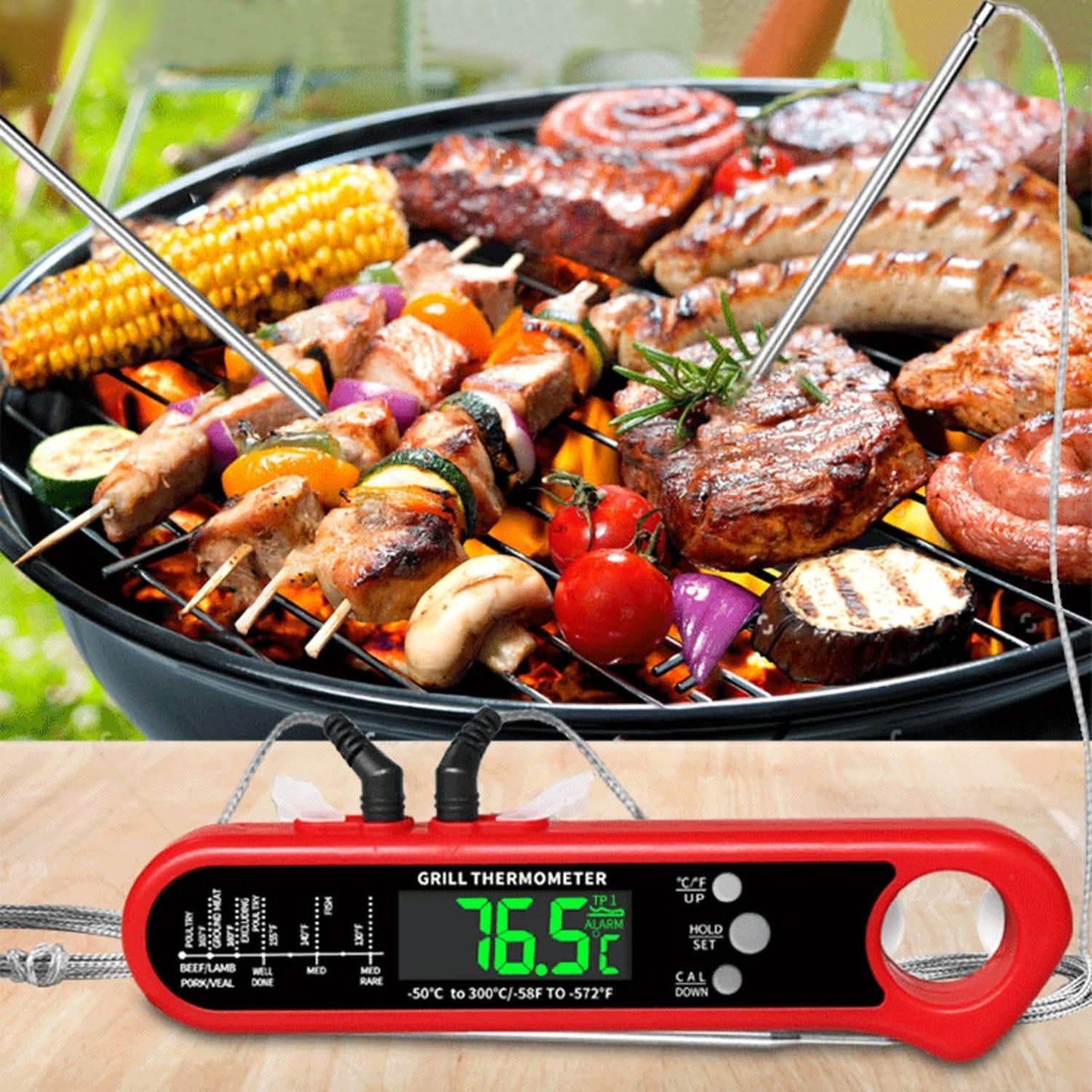 Digital Thermometer BBQ Meat Food Cooking Temperature Tester DailySale