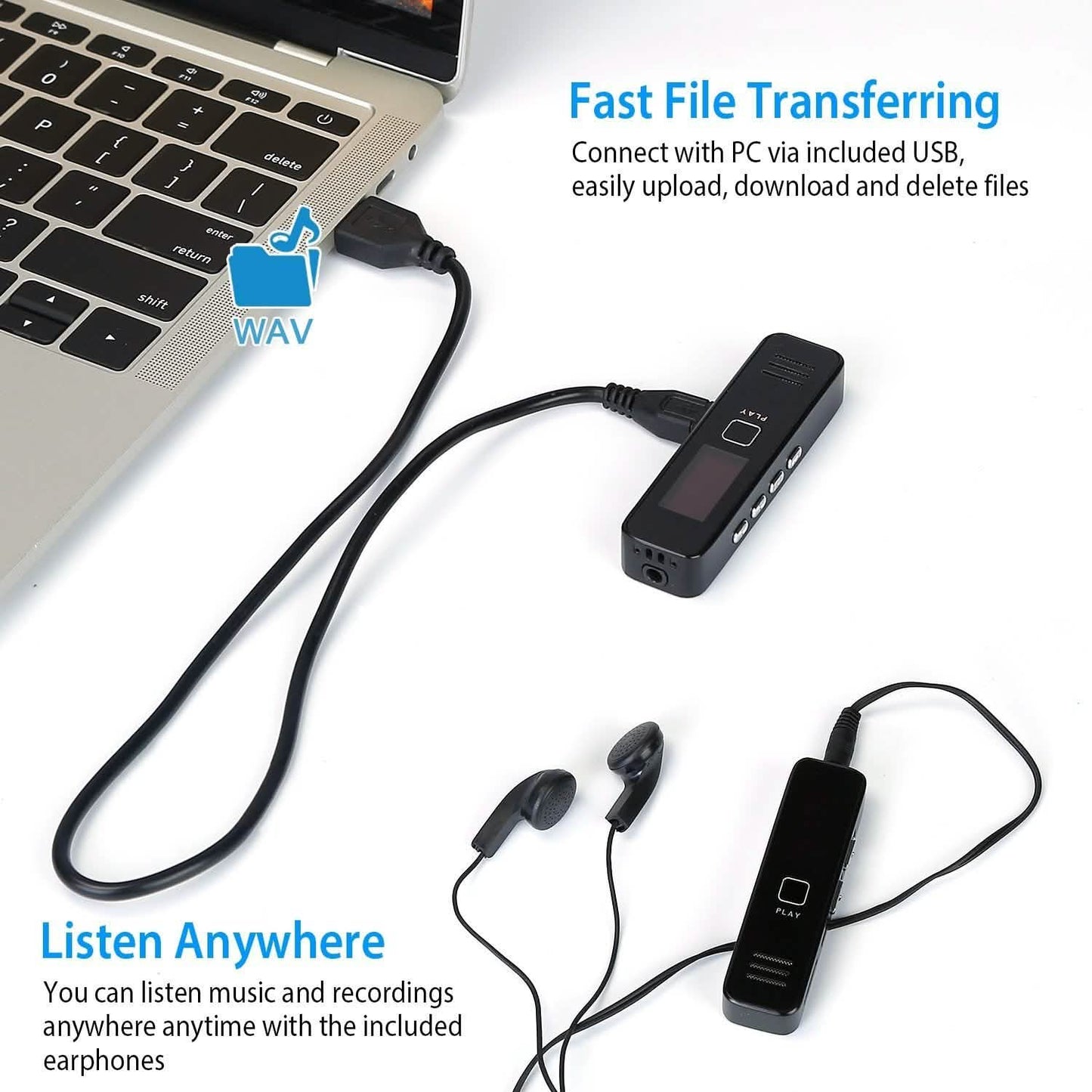 Digital Voice Recorder 32GB HD Sound Audio Recorder DailySale
