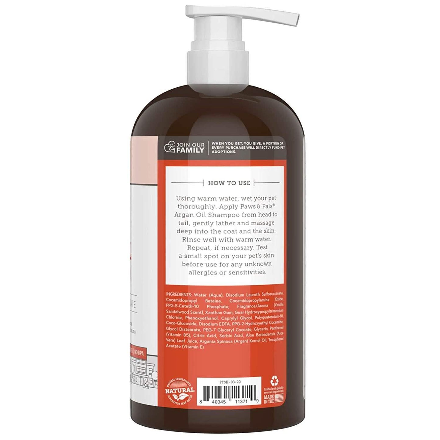 Dog Argan Shampoo-Conditioner - 20oz Clinical Vet Formula Wash DailySale