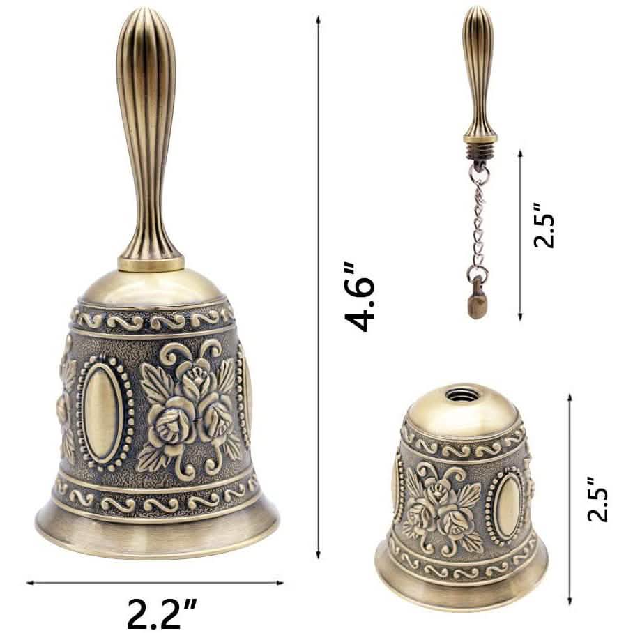 DomeStar Hand Bell Call Bell Brass Wedding Bells DailySale