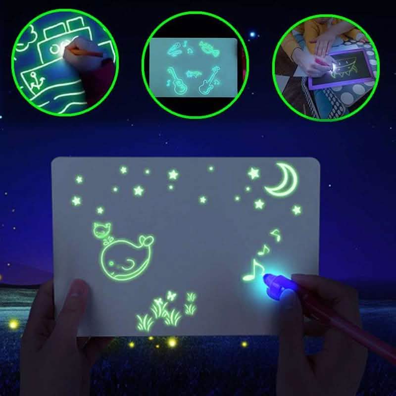 Draw With Light Kids' Learning Tablet Magic Drawing Board DailySale