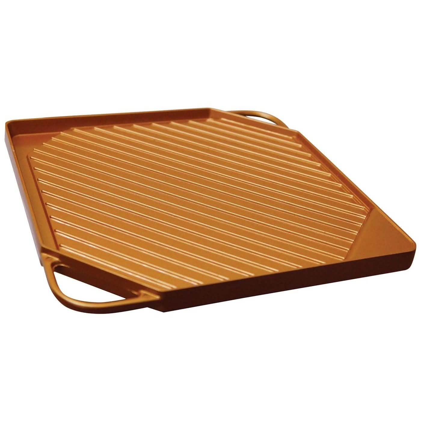 Dual-Sided Copper Griddle and Grill Pan DailySale
