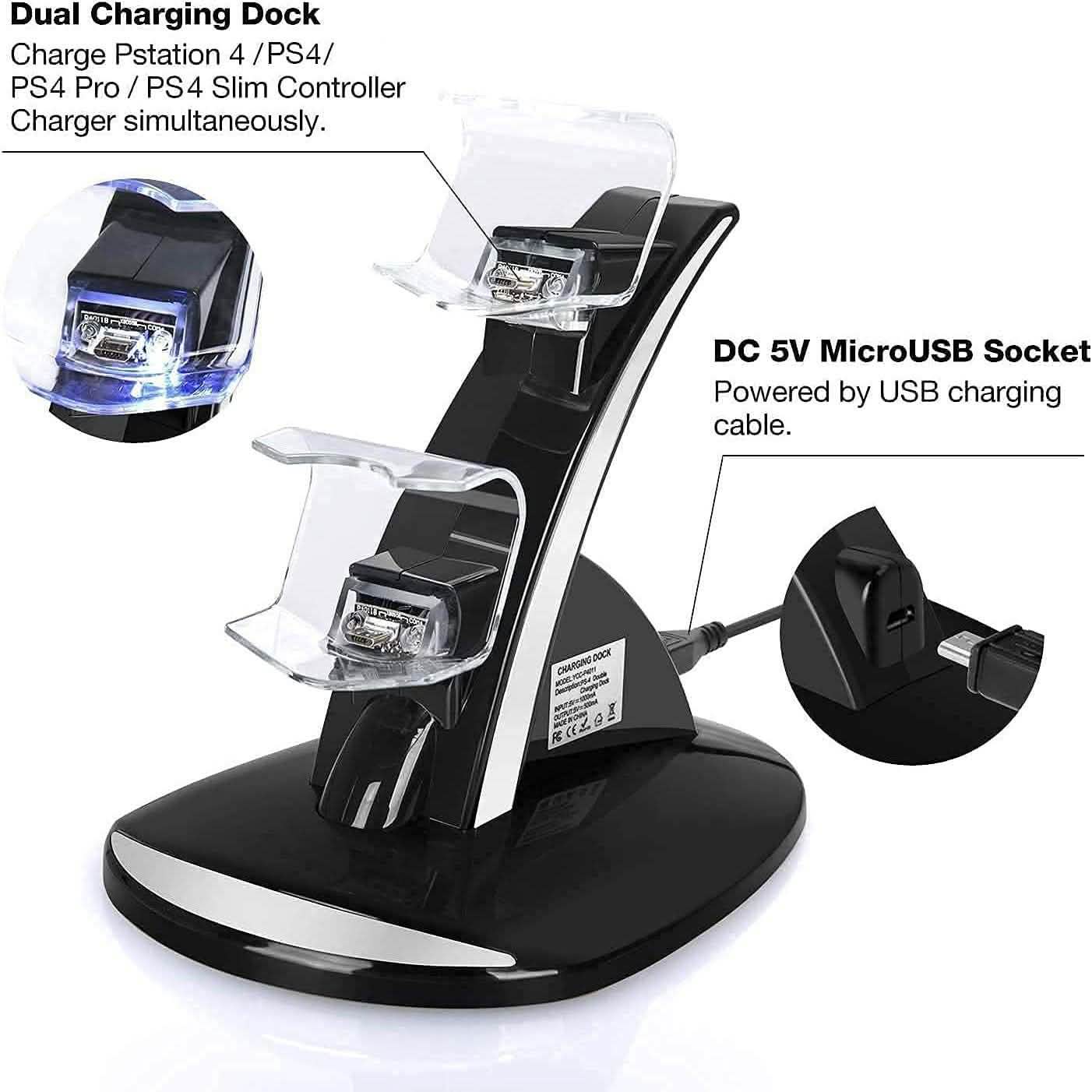 Dual USB Fast Charging Station and LED Indicator for Sony PS4 Controller DailySale
