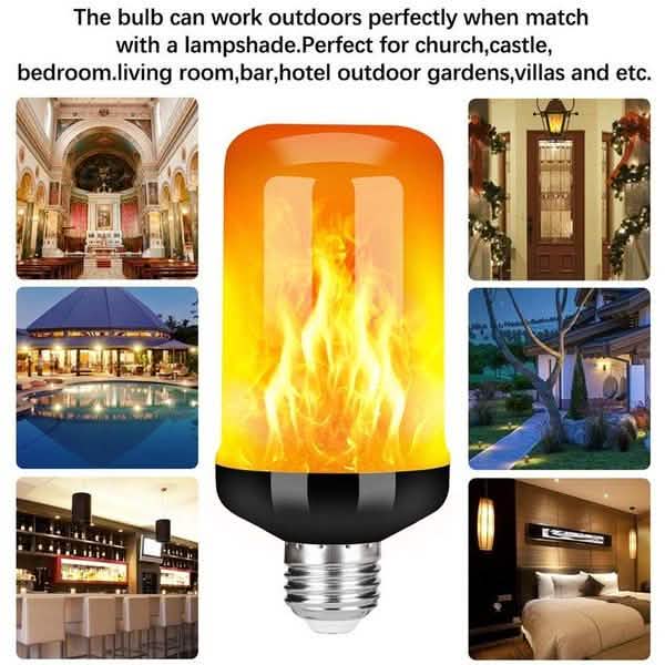 E27 LED Flame Effect Light Bulb DailySale