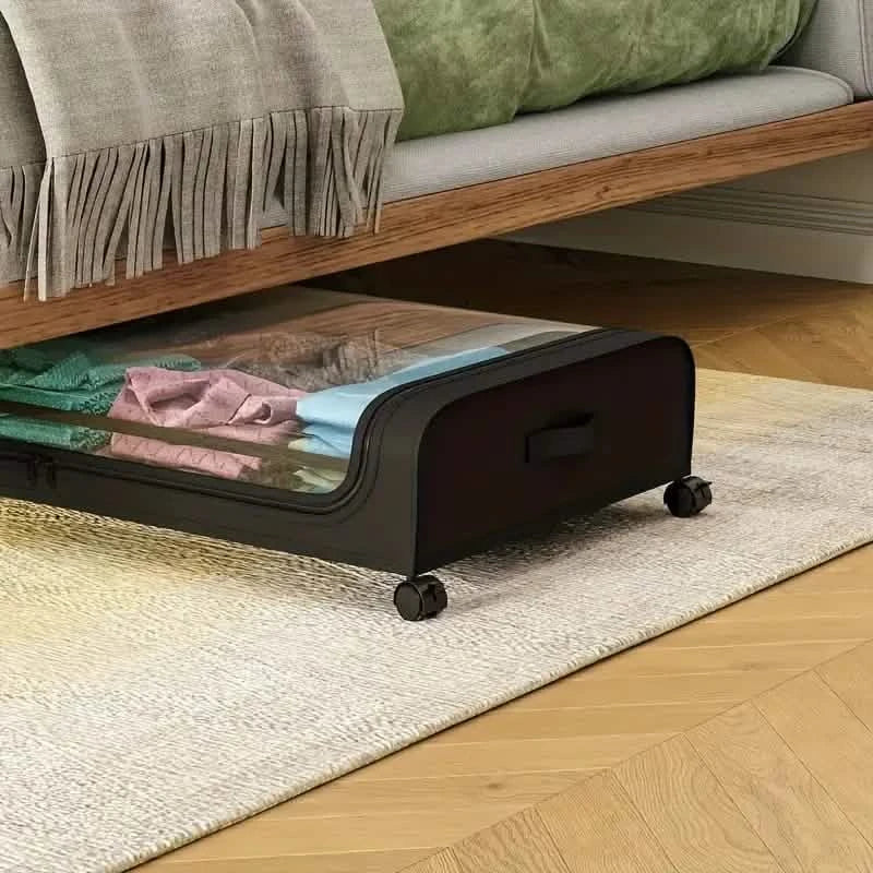 Under-Bed Storage Drawer with Wheels Multipurpose with Clear Window & Label DailySale