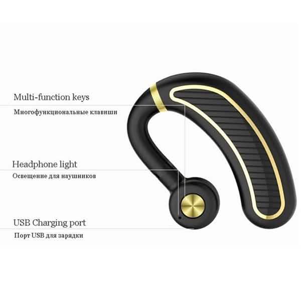 Earhook Business Earphone with Mic DailySale