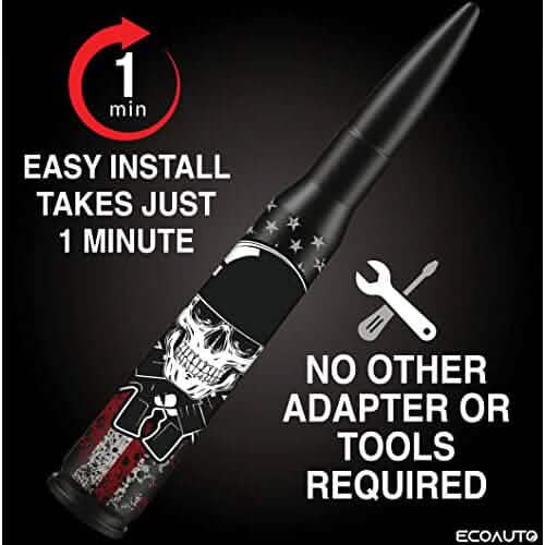 EcoAuto Badass Bullet Antenna Replacement Fits All Chevy & GMC Truck DailySale