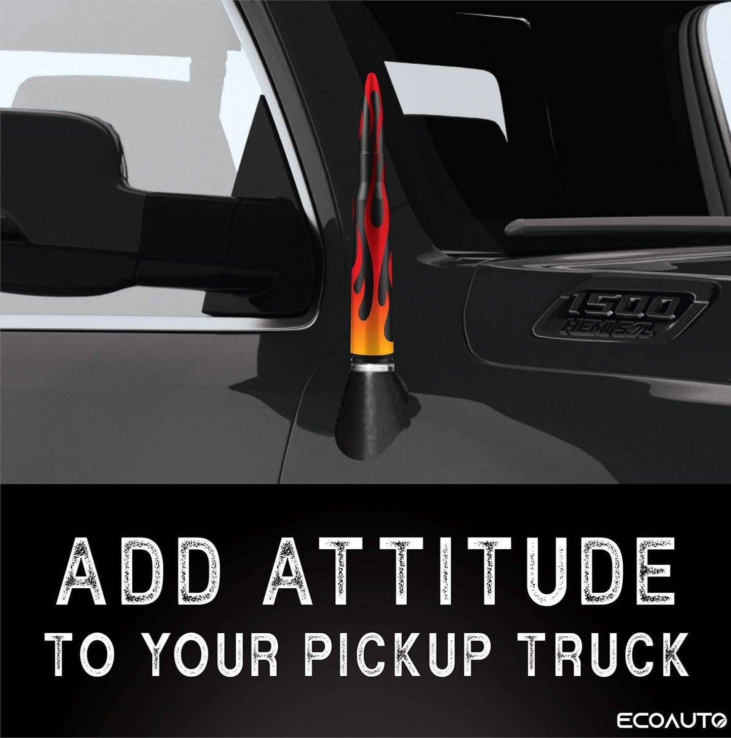 EcoAuto Badass Bullet Antenna Replacement Fits All Chevy & GMC Truck DailySale