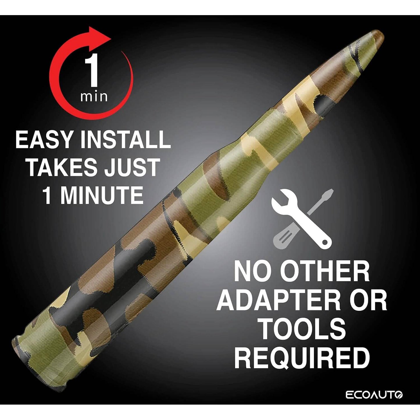 EcoAuto Badass Bullet Antenna Replacement Fits All Chevy & GMC Truck DailySale