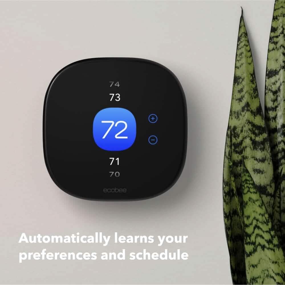 ecobee New Smart Thermostat Enhanced - Programmable Wifi Thermostat - Works with Siri, Alexa, Google Assistant - Energy Star Certified - Smart Home (Refurbished) DailySale