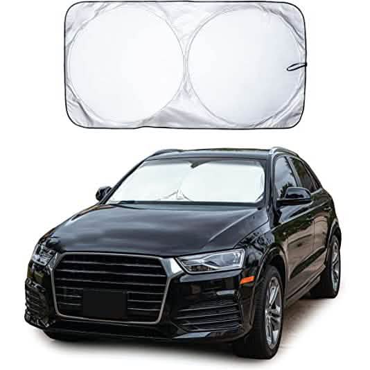 EcoNour Car Windshield Sun Shade with Storage Pouch DailySale