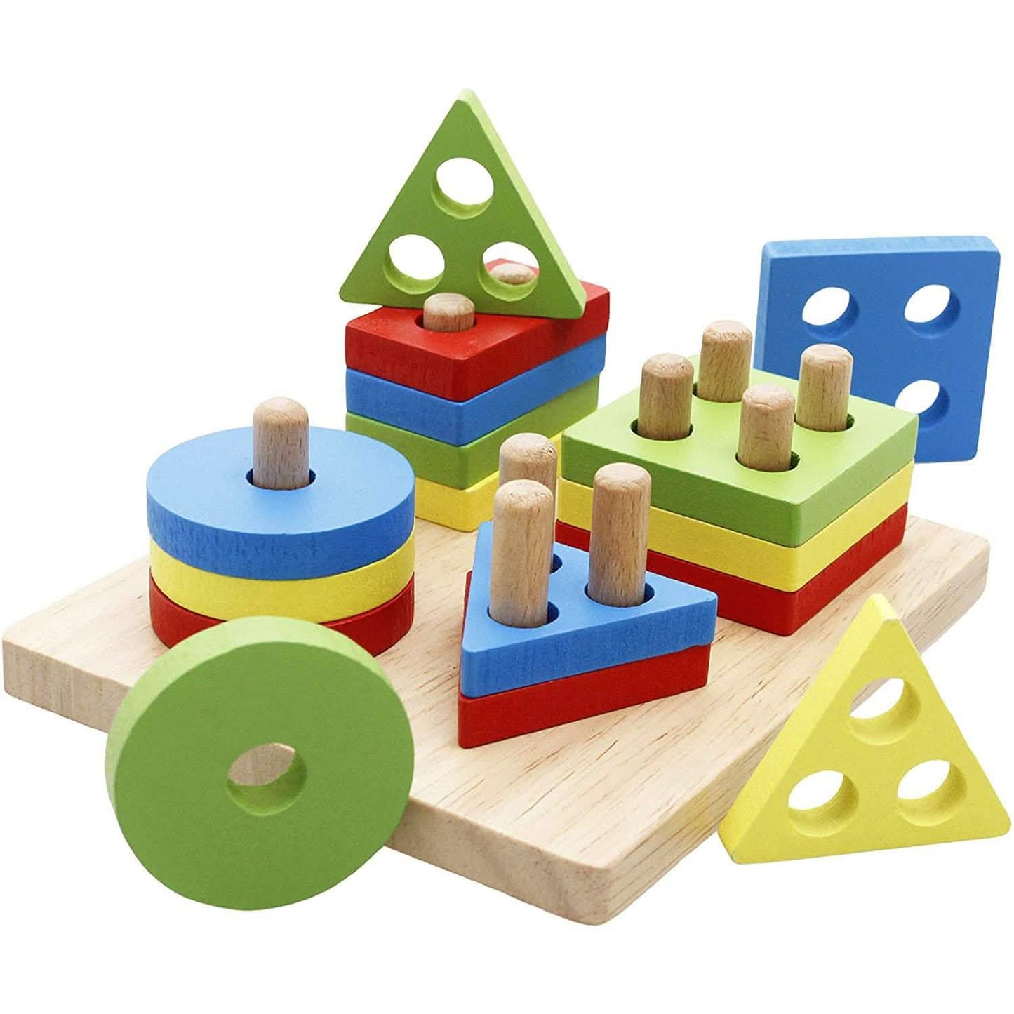 Educational Toys Wooden Shapes Sorter DailySale