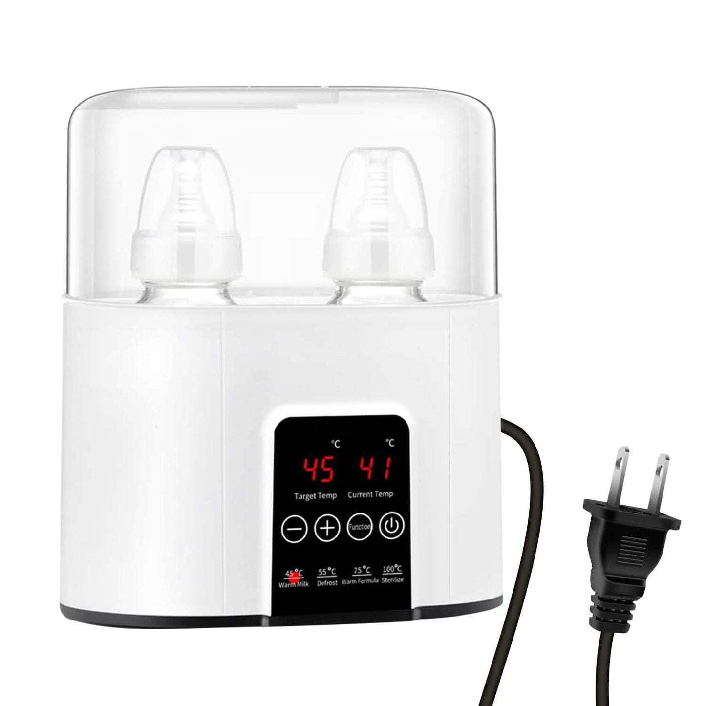 Electric Baby Milk Bottle Warmer Fit with 4 Heating Modes Adjustable Temperature Display Screen DailySale