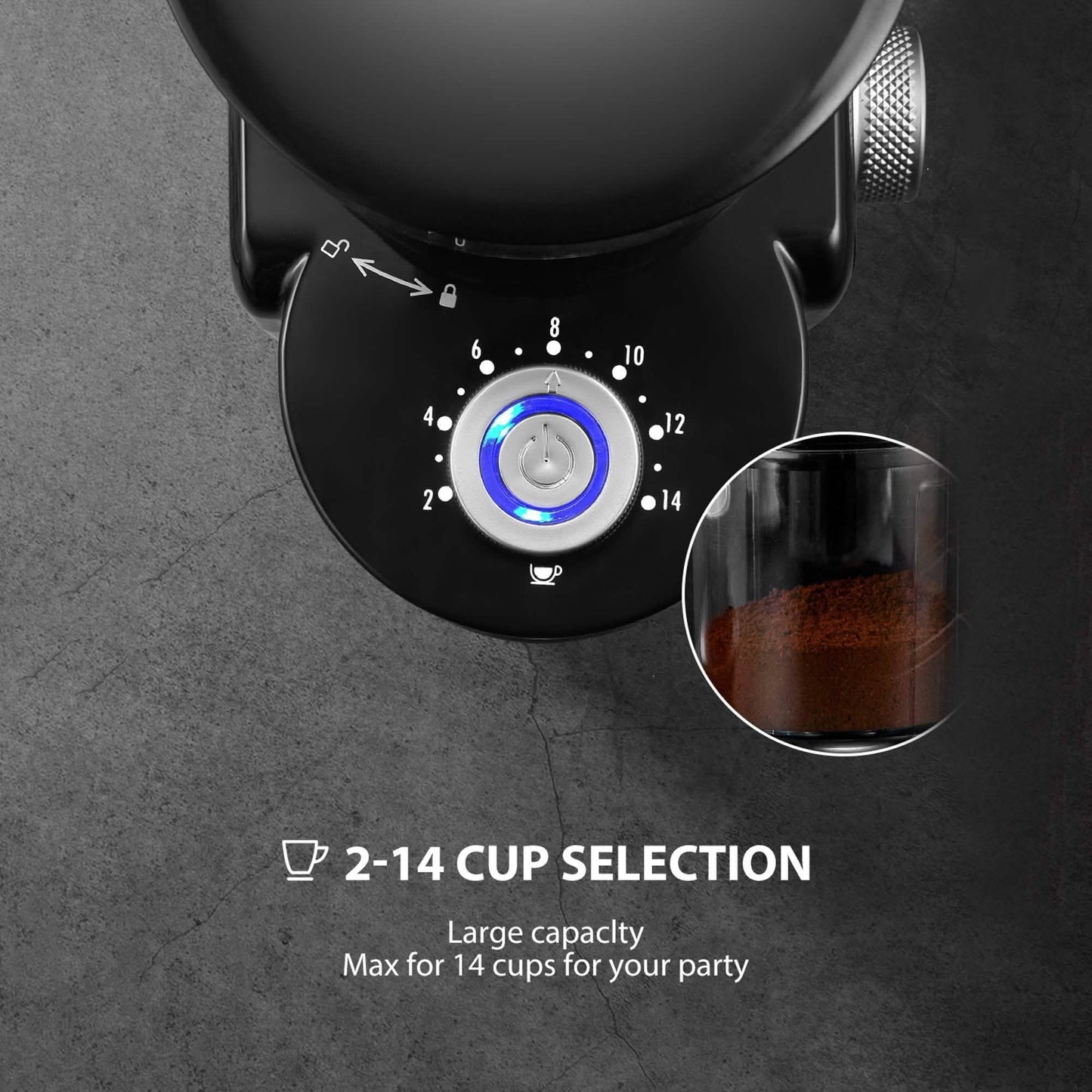 Electric Burr Coffee Grinder with 18 Settings DailySale