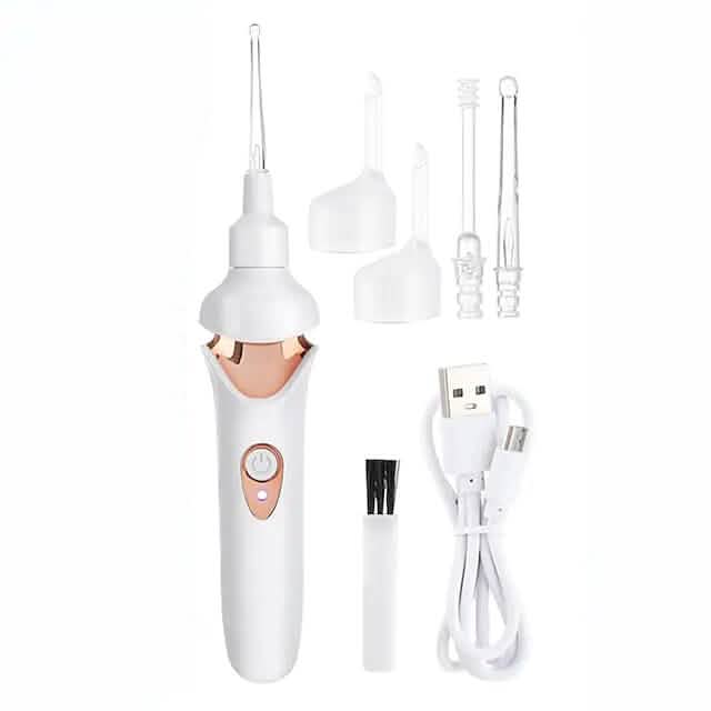Electric Ear Cordless Safe Vibration Painless Vacuum Ear Wax Pick Cleaner Remover Spiral DailySale