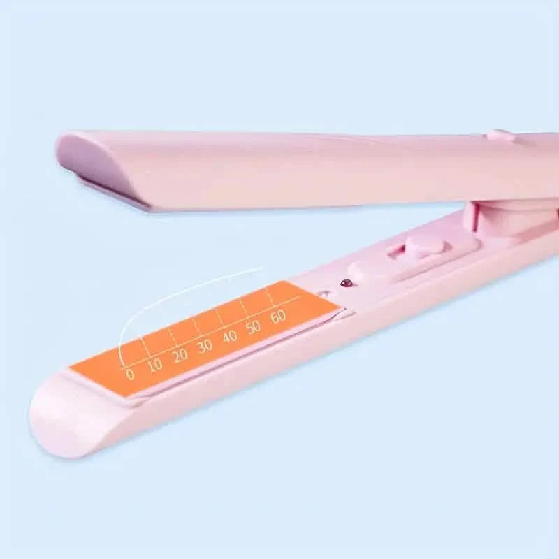 Electric Hair Straightener and Curler with Ceramic Plates DailySale
